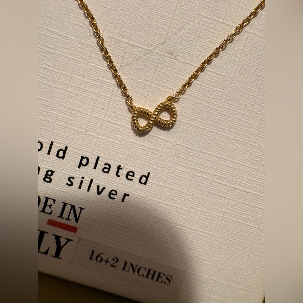 Mia Fiore Gold Plated Infinity Necklace